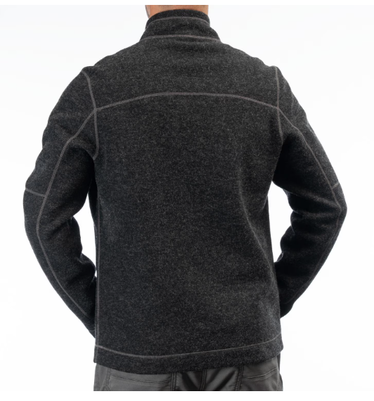 Klim Bighorn Canyon Wool Fleece 1/4 Zip Black Heather