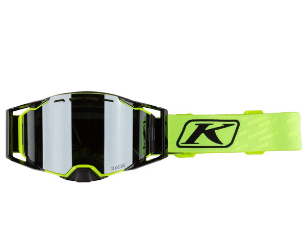 Klim Rage Goggle - Fragment HiVis (Dark Smoke Tint/Silver Mirror)