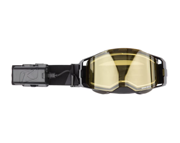 Klim Edge eFire Heated Goggle Slope Black Light Yellow Tint