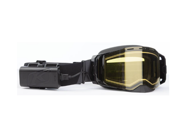 Klim Edge eFire Heated Goggle Slope Black Light Yellow Tint