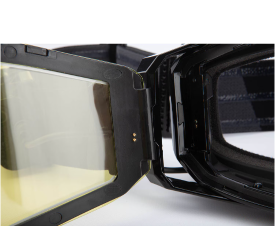 Klim Edge eFire Heated Goggle Slope Black Light Yellow Tint
