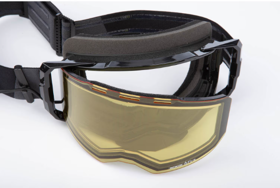 Klim Edge eFire Heated Goggle Slope Black Light Yellow Tint