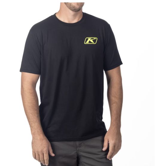 Klim Destination Tri-blend Tee Black - Hi-Vis