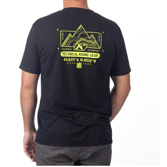Klim Destination Tri-blend Tee Black - Hi-Vis