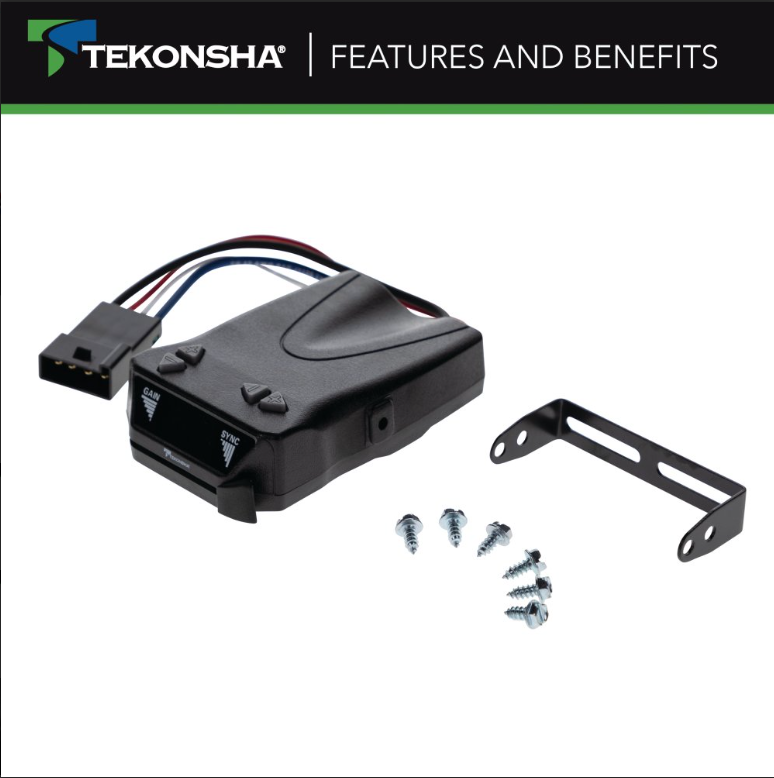 Brakeman® IV Time-Delay Brake Controller for Trailers with 1-4 Axles, Black 8507120