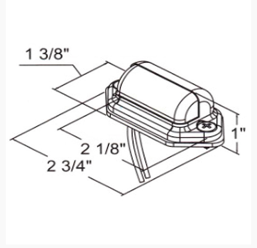 BUYERS PRODUCTS 5622032 2 Inch License/Utility Light