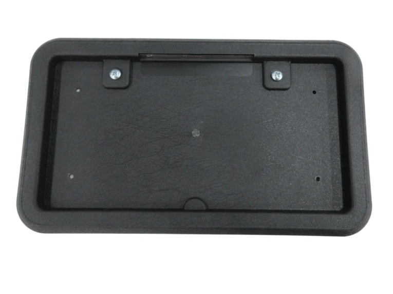 License Plate Bracket Black Poly Heavy Duty with Light BLPL1