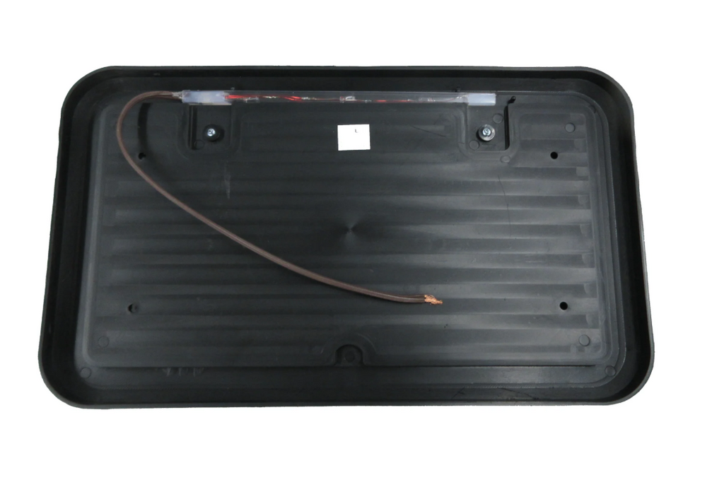 License Plate Bracket Black Poly Heavy Duty with Light BLPL1