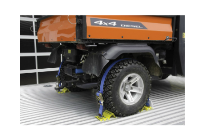 Erickson ATV E Track Tie-Down Kit w/ Ratchet Straps and Wheel Chocks
