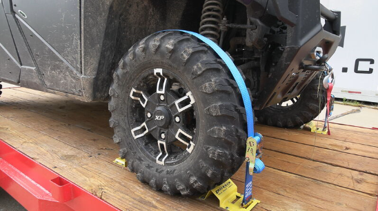 Erickson ATV E Track Tie-Down Kit w/ Ratchet Straps and Wheel Chocks